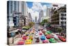 Traffic Congestion in Central Bangkok, Thailand, Southeast Asia, Asia-Gavin Hellier-Stretched Canvas