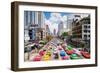 Traffic Congestion in Central Bangkok, Thailand, Southeast Asia, Asia-Gavin Hellier-Framed Photographic Print