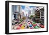 Traffic Congestion in Central Bangkok, Thailand, Southeast Asia, Asia-Gavin Hellier-Framed Photographic Print