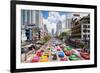 Traffic Congestion in Central Bangkok, Thailand, Southeast Asia, Asia-Gavin Hellier-Framed Photographic Print