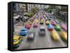 Traffic Congestion in Central Bangkok, Thailand-Gavin Hellier-Framed Stretched Canvas