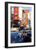 Traffic Congestion in China Town, Bangkok, Thailand, Southeast Asia, Asia-Lee Frost-Framed Photographic Print