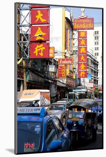 Traffic Congestion in China Town, Bangkok, Thailand, Southeast Asia, Asia-Lee Frost-Mounted Photographic Print