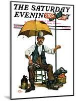 "Traffic Cop," Saturday Evening Post Cover, June 5, 1926-Alan Foster-Mounted Giclee Print