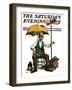 "Traffic Cop," Saturday Evening Post Cover, June 5, 1926-Alan Foster-Framed Giclee Print