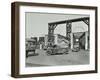 Traffic Driving on to the Woolwich Ferry, London, 1945-null-Framed Premium Photographic Print