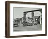 Traffic Driving on to the Woolwich Ferry, London, 1945-null-Framed Photographic Print