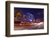 Traffic Early in the Evening in the Art Deco District, Ocean Drive, Miami South Beach-Axel Schmies-Framed Premium Photographic Print