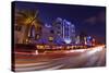 Traffic Early in the Evening in the Art Deco District, Ocean Drive, Miami South Beach-Axel Schmies-Stretched Canvas