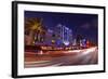 Traffic Early in the Evening in the Art Deco District, Ocean Drive, Miami South Beach-Axel Schmies-Framed Photographic Print