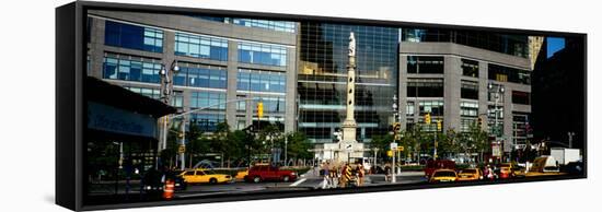 Traffic in a city, Columbus Drive, Manhattan, New York City, New York, USA-null-Framed Stretched Canvas