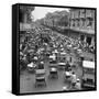 Traffic in Bangkok-Dmitri Kessel-Framed Stretched Canvas