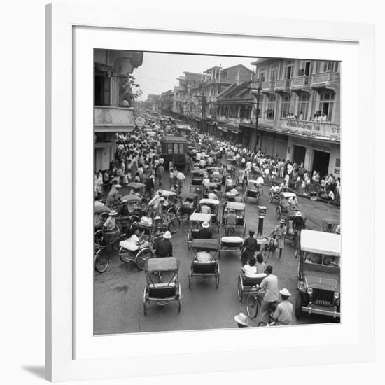 Traffic in Bangkok-Dmitri Kessel-Framed Photographic Print