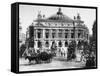 Traffic in Front of Opera House-null-Framed Stretched Canvas