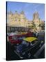 Traffic in Front of the Station, Victoria Railway Terminus, Mumbai, Maharashtra State, India-Gavin Hellier-Stretched Canvas