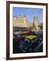 Traffic in Front of the Station, Victoria Railway Terminus, Mumbai, Maharashtra State, India-Gavin Hellier-Framed Photographic Print