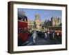 Traffic in Front of the Station, Victoria Railway Terminus, Mumbai, Maharashtra State, India-Gavin Hellier-Framed Photographic Print