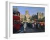 Traffic in Front of the Station, Victoria Railway Terminus, Mumbai, Maharashtra State, India-Gavin Hellier-Framed Photographic Print
