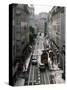 Traffic in the Baixa Area, Lisbon, Portugal-Yadid Levy-Stretched Canvas