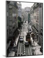 Traffic in the Baixa Area, Lisbon, Portugal-Yadid Levy-Mounted Premium Photographic Print