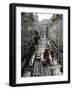 Traffic in the Baixa Area, Lisbon, Portugal-Yadid Levy-Framed Photographic Print