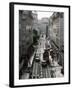 Traffic in the Baixa Area, Lisbon, Portugal-Yadid Levy-Framed Photographic Print