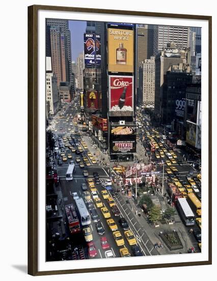 Traffic in Times Square, NYC-Michel Setboun-Framed Giclee Print