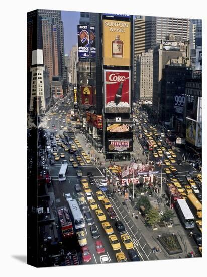 Traffic in Times Square, NYC-Michel Setboun-Stretched Canvas