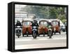 Traffic Including Tuk-Tuk or Bajaj, Jakarta, Java, Indonesia, Southeast Asia-Porteous Rod-Framed Stretched Canvas