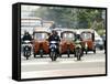 Traffic Including Tuk-Tuk or Bajaj, Jakarta, Java, Indonesia, Southeast Asia-Porteous Rod-Framed Stretched Canvas