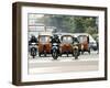 Traffic Including Tuk-Tuk or Bajaj, Jakarta, Java, Indonesia, Southeast Asia-Porteous Rod-Framed Photographic Print