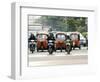 Traffic Including Tuk-Tuk or Bajaj, Jakarta, Java, Indonesia, Southeast Asia-Porteous Rod-Framed Photographic Print