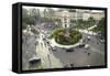 Traffic Intersection Nguyen Hue Boulevard and Le Loi Boulevard, Ho Chi Minh City (Saigon), Vietnam-Yadid Levy-Framed Stretched Canvas