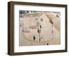 Traffic Island on Boulevard Haussmann, 1880-Gustave Caillebotte-Framed Giclee Print