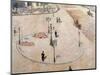 Traffic Island on Boulevard Haussmann, 1880-Gustave Caillebotte-Mounted Giclee Print