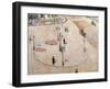 Traffic Island on Boulevard Haussmann, 1880-Gustave Caillebotte-Framed Giclee Print