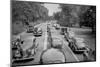 Traffic Jam Along a Parkway in Chicago, Ca. 1940-null-Mounted Photographic Print