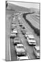 Traffic Jam due to Rolling Stones Concer-null-Mounted Photographic Print