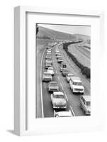 Traffic Jam due to Rolling Stones Concer-null-Framed Photographic Print