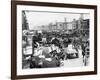 Traffic Jam on Lower Broadway Ca 1895-null-Framed Photographic Print