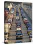 Traffic Jam on the M25 Motorway Near London, England, UK-John Miller-Stretched Canvas