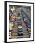 Traffic Jam on the M25 Motorway Near London, England, UK-John Miller-Framed Photographic Print