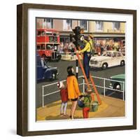 Traffic Light Cleaner-null-Framed Giclee Print