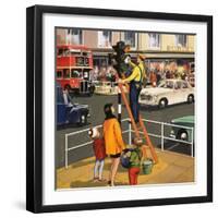 Traffic Light Cleaner-null-Framed Giclee Print