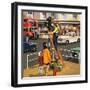 Traffic Light Cleaner-null-Framed Giclee Print