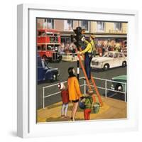 Traffic Light Cleaner-null-Framed Giclee Print