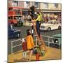 Traffic Light Cleaner-null-Mounted Giclee Print