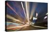 Traffic Light Trails in Shanghai-null-Stretched Canvas