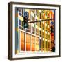 Traffic Lights against Colorful Building with Sunset Reflection in the Window. Tel-Aviv, Israel-Protasov AN-Framed Photographic Print