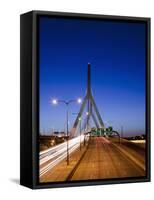 Traffic Lights on Leonard P. Zakim Bunker Hill Bridge, I-93, Boston, Massachusetts, Usa-Paul Souders-Framed Stretched Canvas